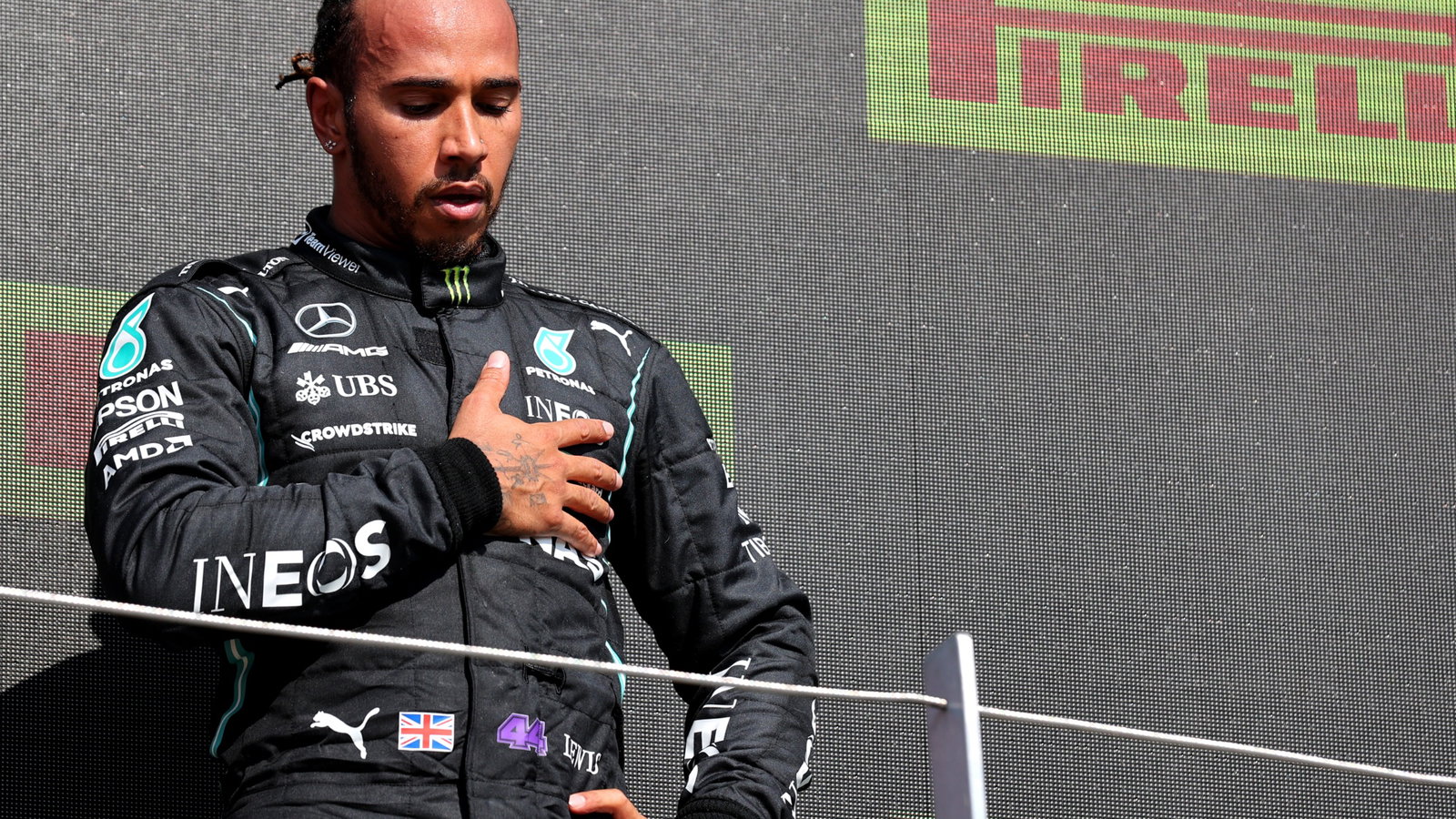 1st place Lewis Hamilton (GBR) Mercedes AMG F1 W12.