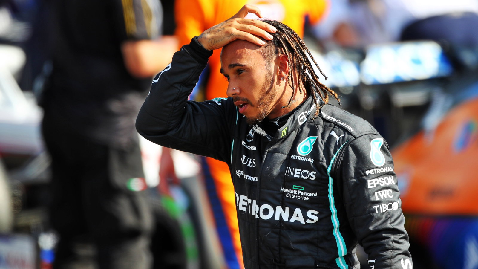 Race winner Lewis Hamilton (GBR) Mercedes AMG F1 in parc ferme.