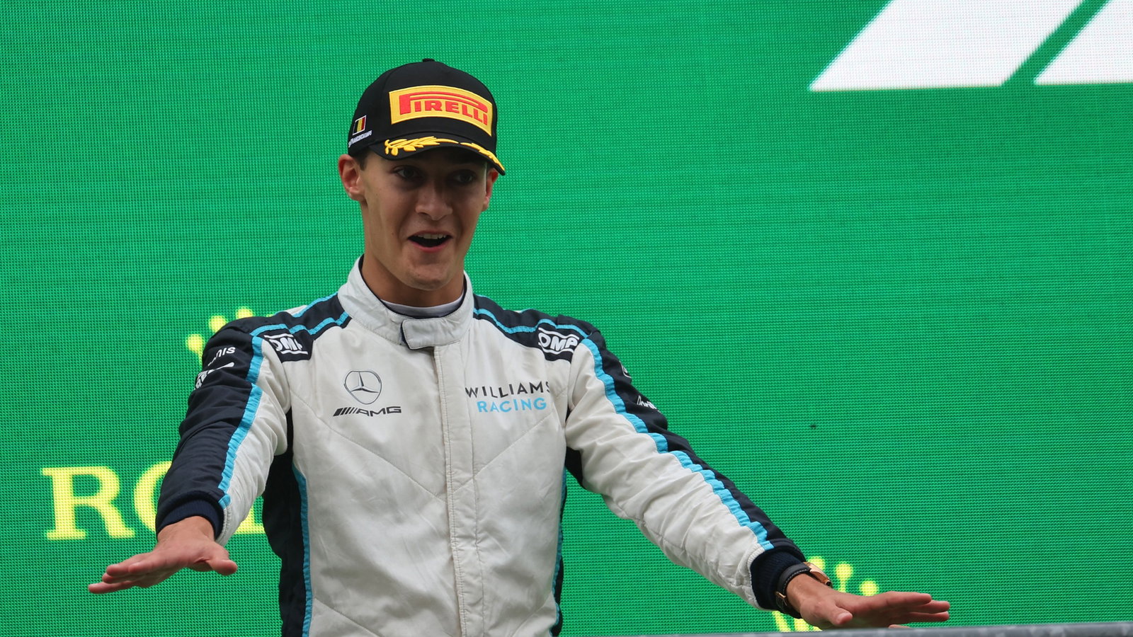 2nd place George Russell (GBR) Williams Racing FW43B.