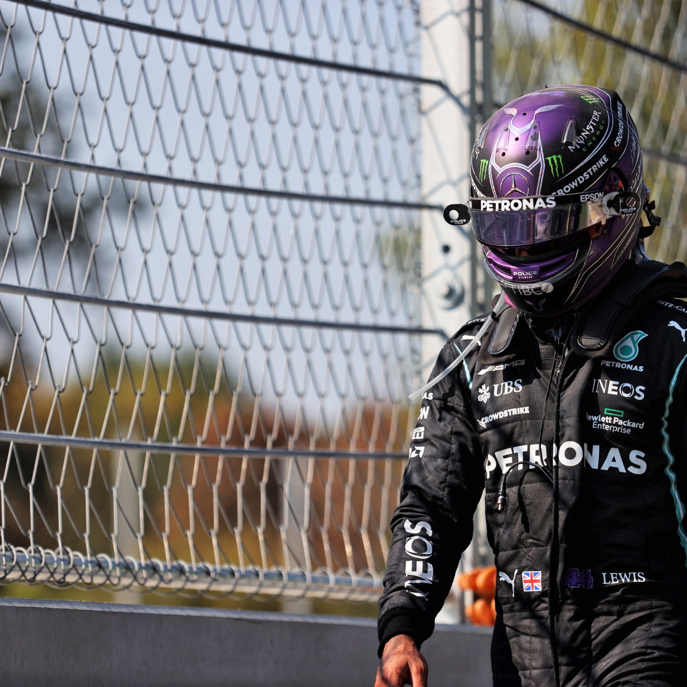 Lewis Hamilton (GBR) Mercedes AMG F1 retired from the race.