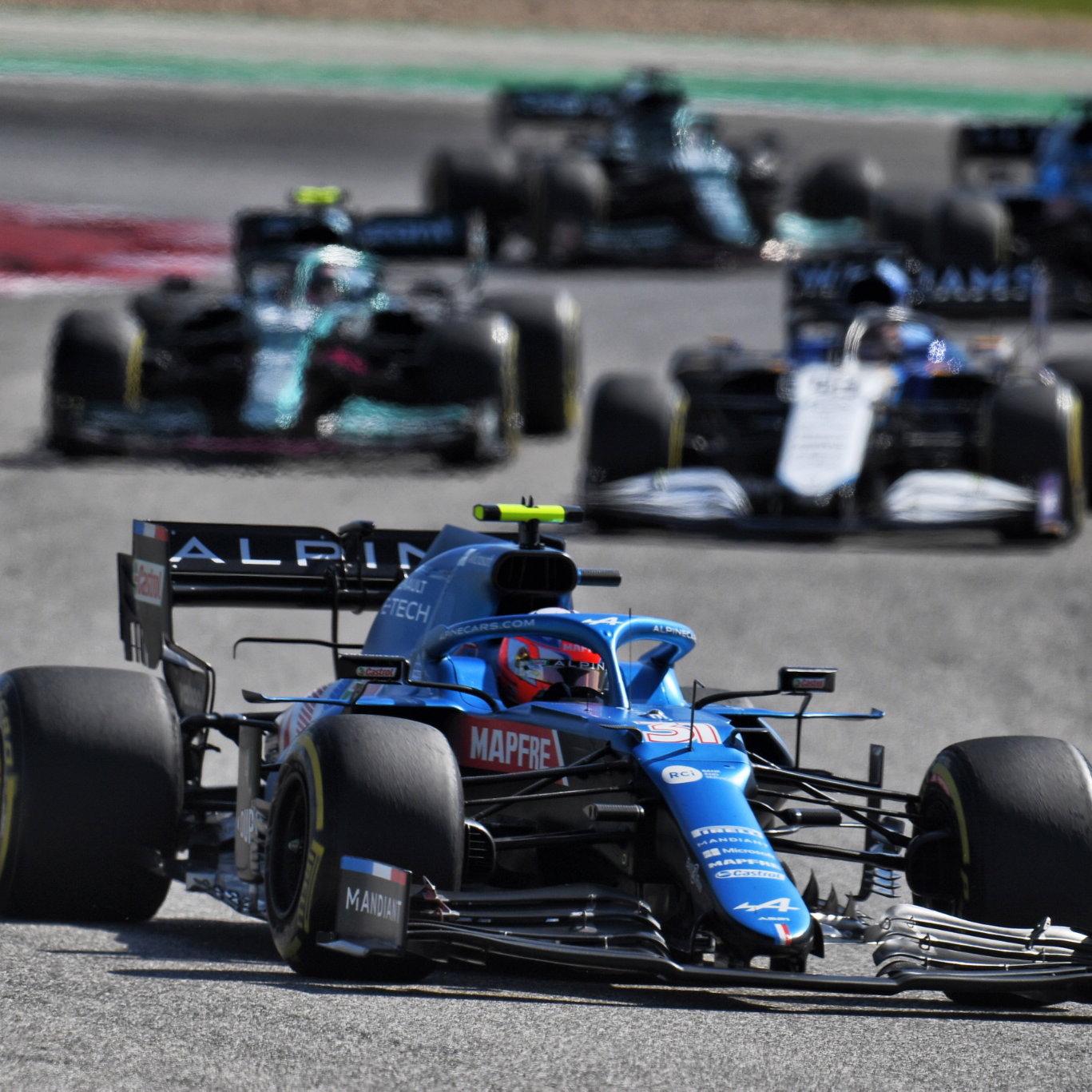 Esteban Ocon (FRA) Alpine F1 Team A521.