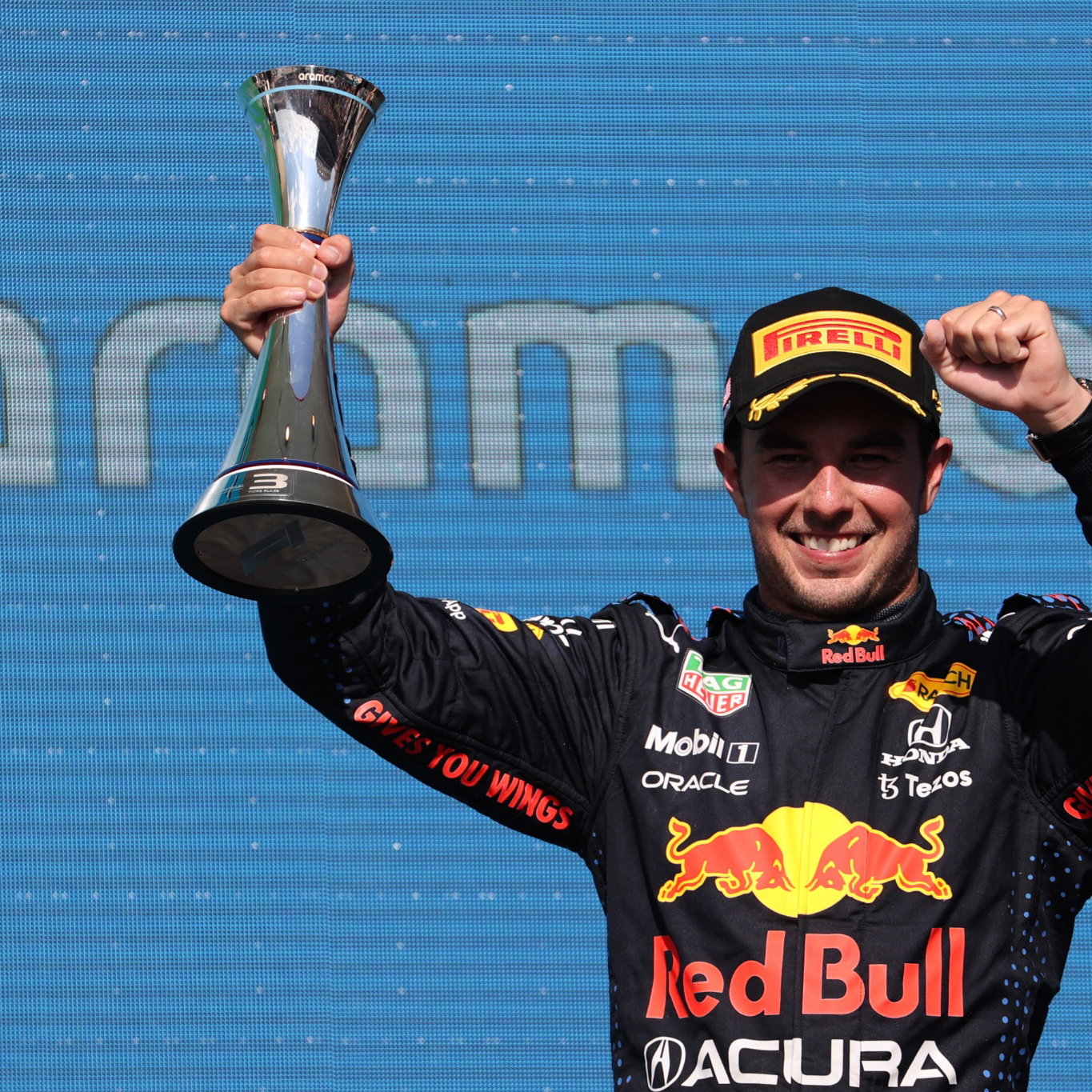 3rd place Sergio Perez (MEX) Red Bull Racing RB16B.
