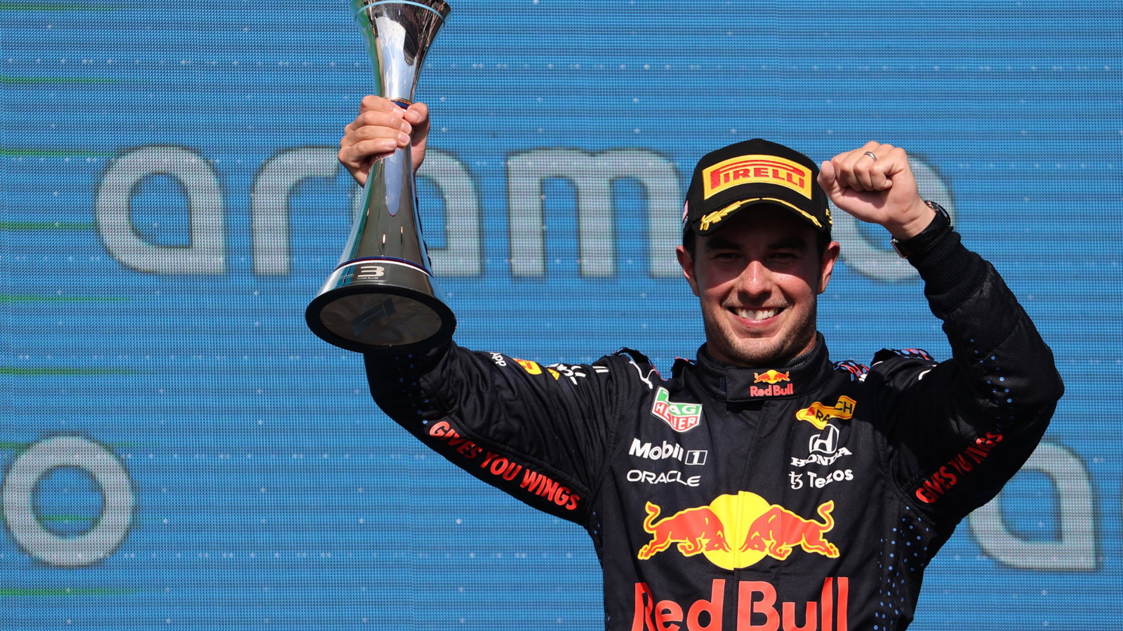 3rd place Sergio Perez (MEX) Red Bull Racing RB16B.