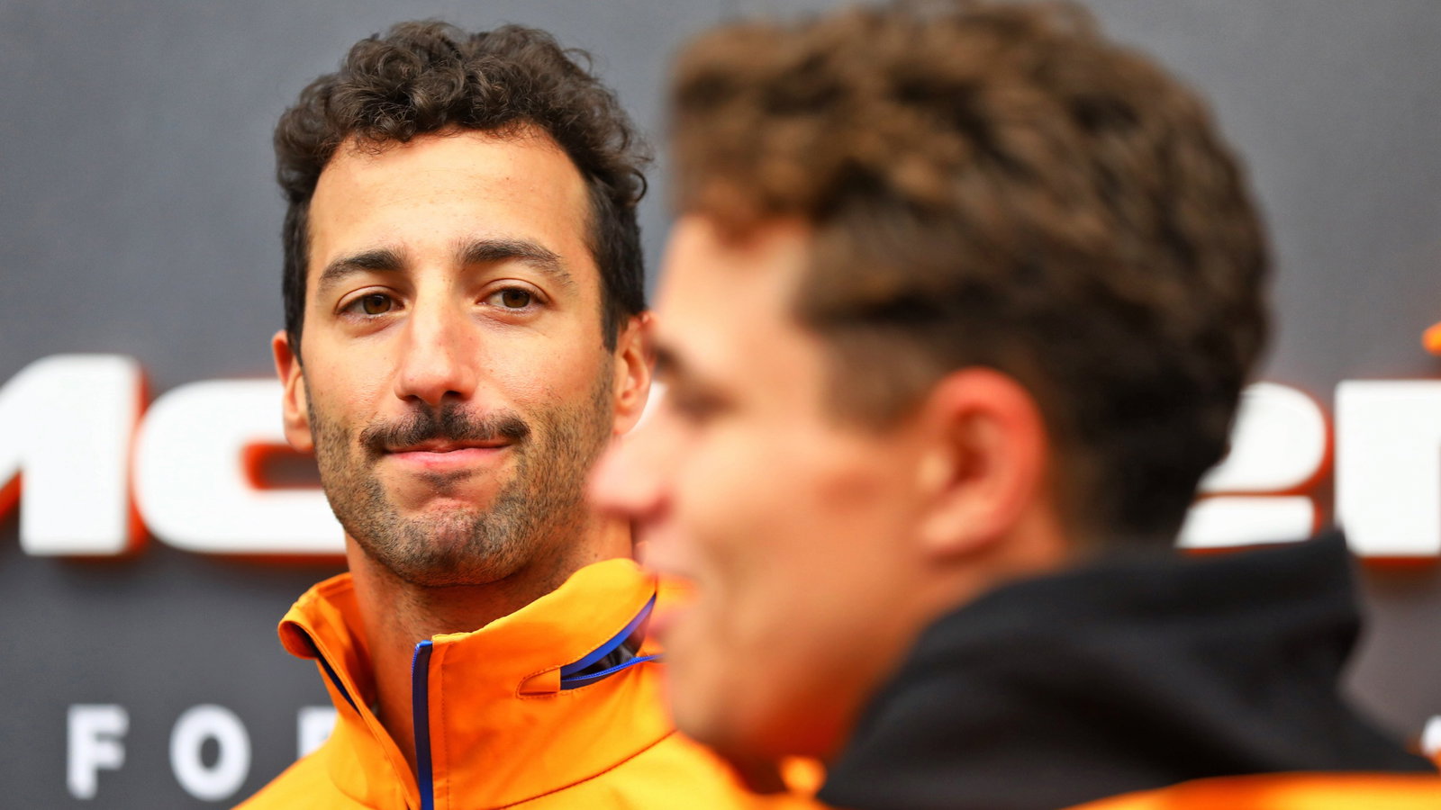 (L to R): Daniel Ricciardo (AUS) McLaren with team mate Lando Norris (GBR) McLaren.