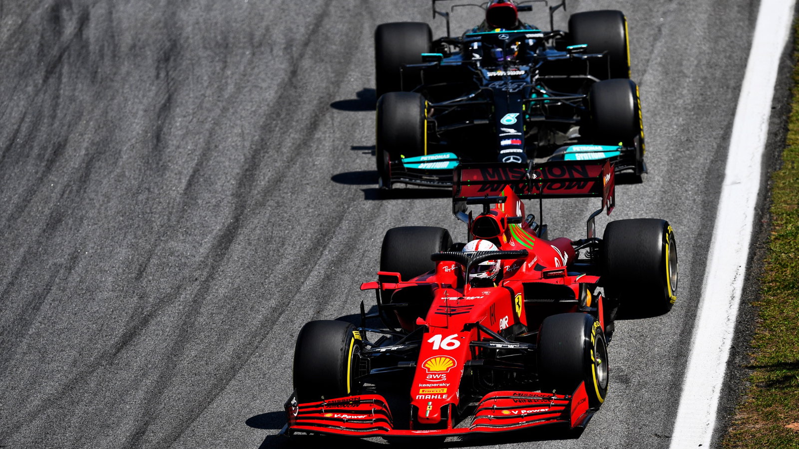 Charles Leclerc (MON) Ferrari SF-21.
