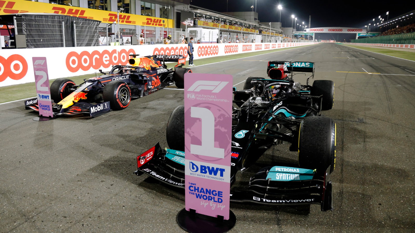 Race winner Lewis Hamilton (GBR