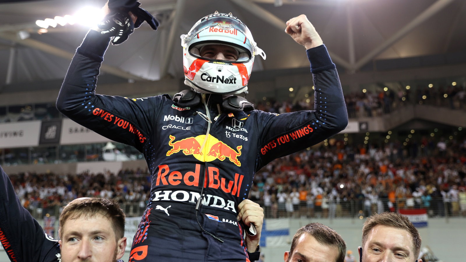 1st place and new World Champion, Max Verstappen (NLD) Red Bull Racing RB16B.