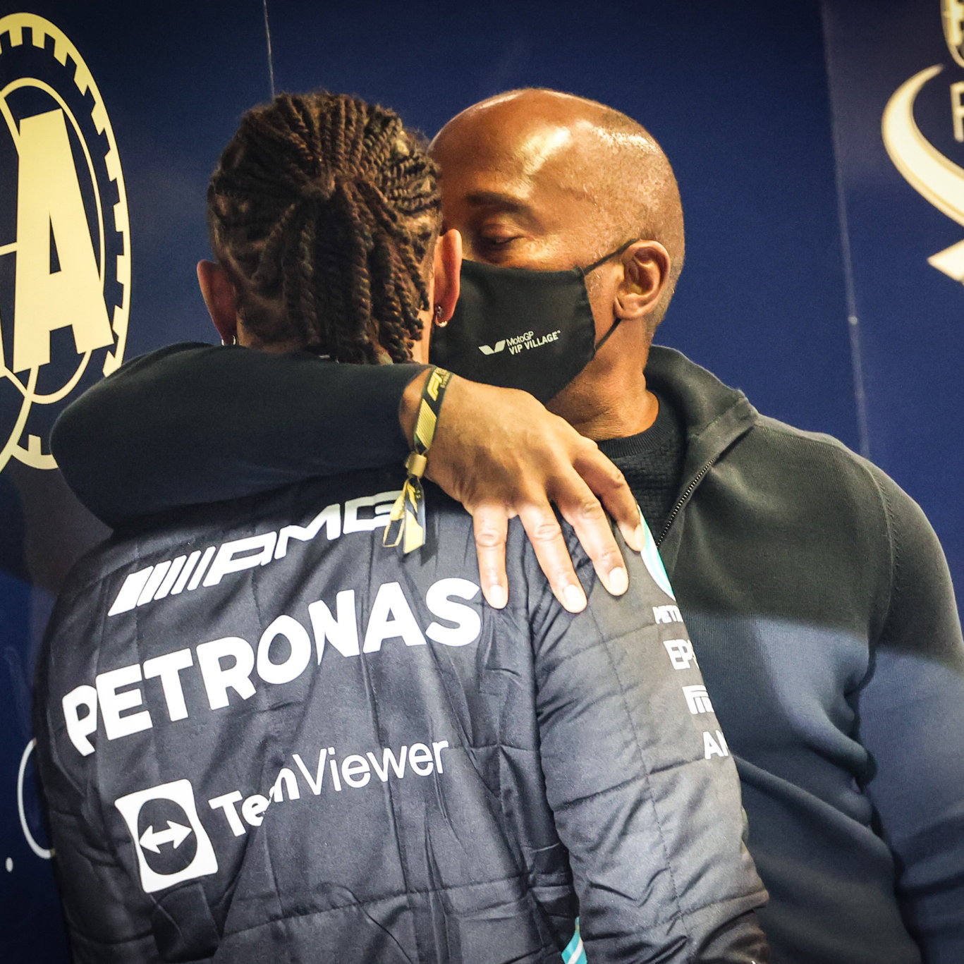 Lewis Hamilton (GBR), Mercedes AMG F1 and his father Anthony