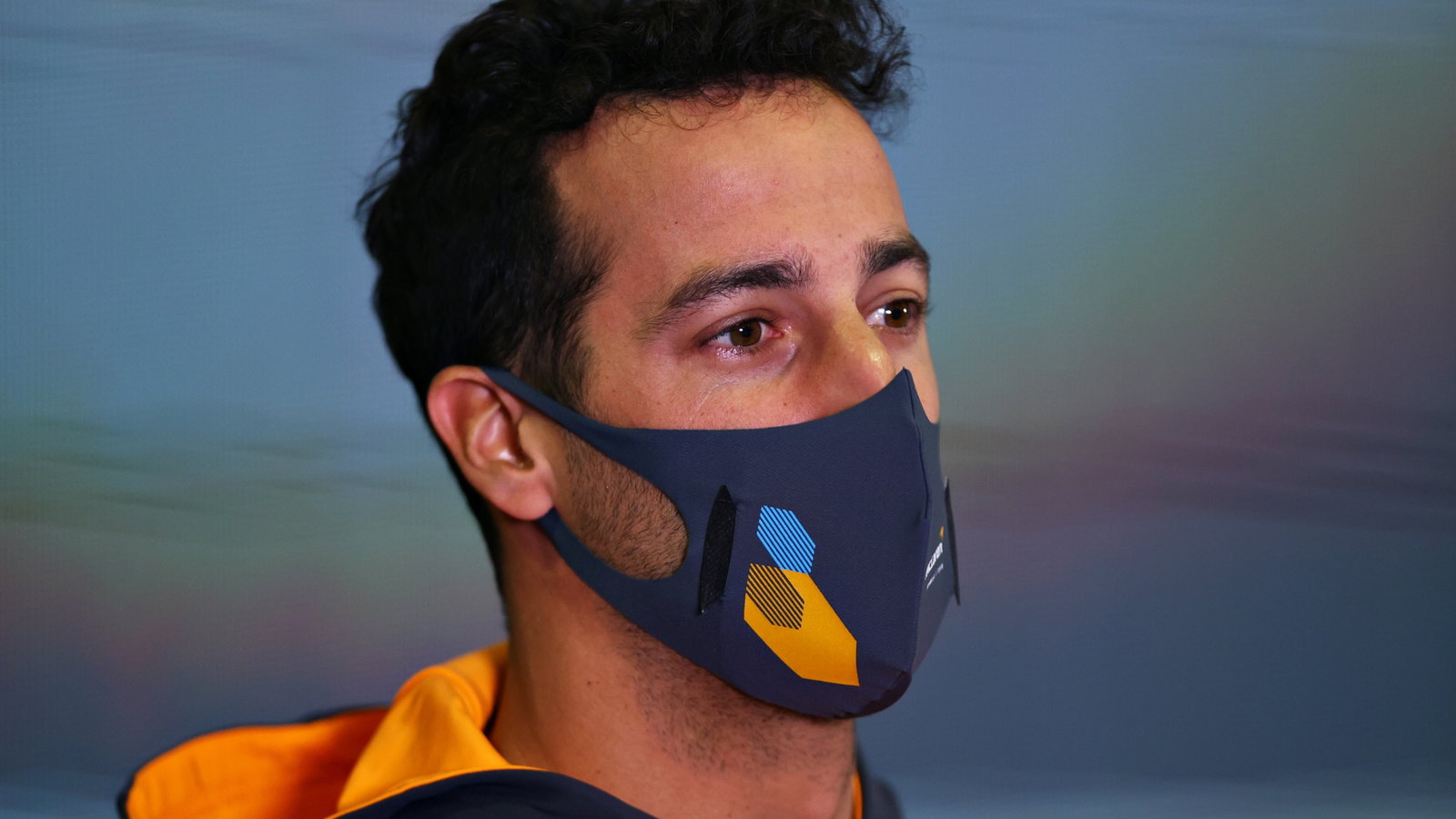 Daniel Ricciardo (AUS) McLaren in the FIA Press Conference.