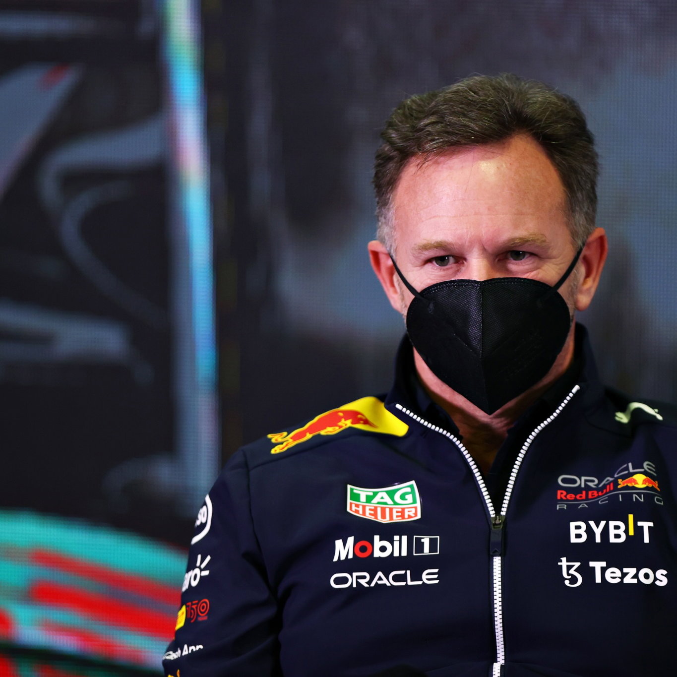 Christian Horner (GBR) Red Bull Racing Team Principal in the FIA Press Conference.