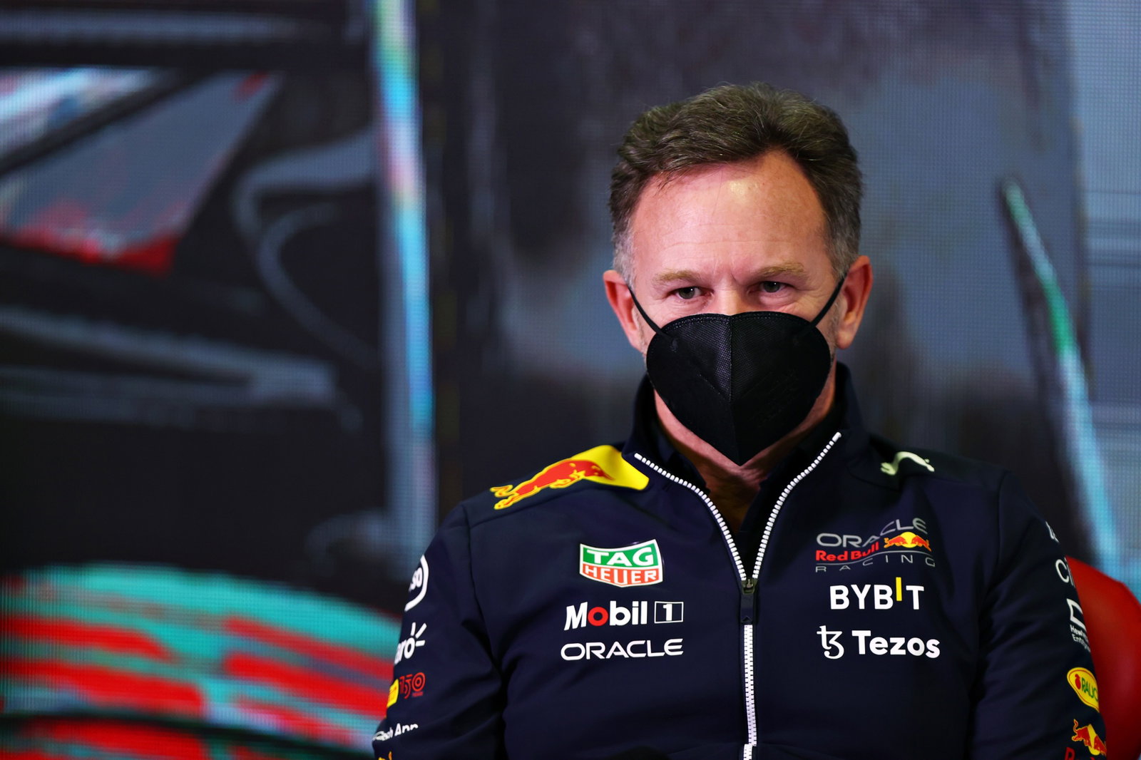 Christian Horner (GBR) Red Bull Racing Team Principal in the FIA Press Conference.
