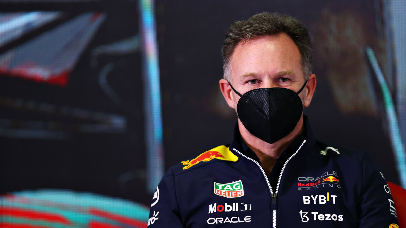 Christian Horner (GBR) Red Bull Racing Team Principal in the FIA Press Conference.