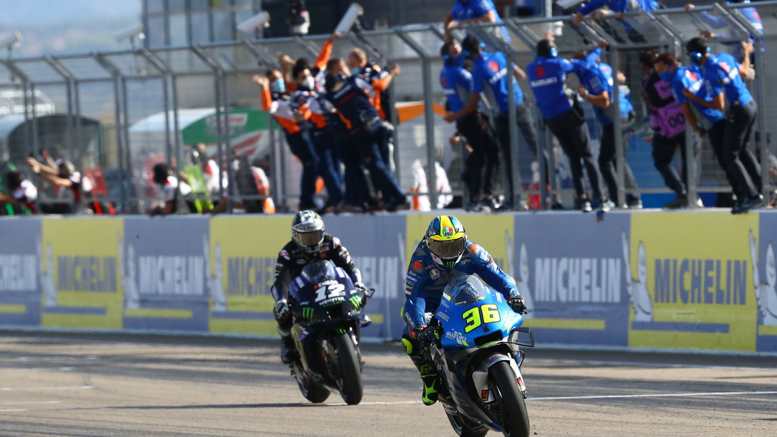 Joan Mir , MotoGP race, Aragon MotoGP. 18 October 2020