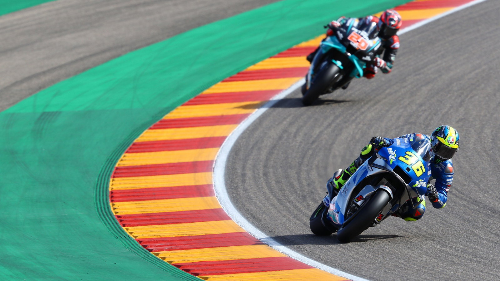 Joan Mir, Fabio Quartararo , Teruel MotoGP. 23 October 2020