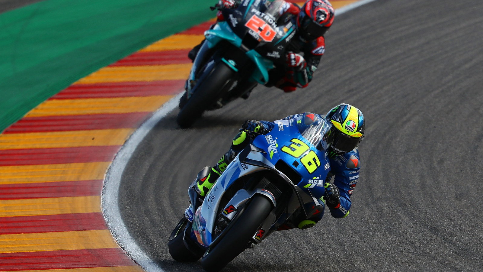 Joan Mir, Fabio Quartararo , Teruel MotoGP. 23 October 2020