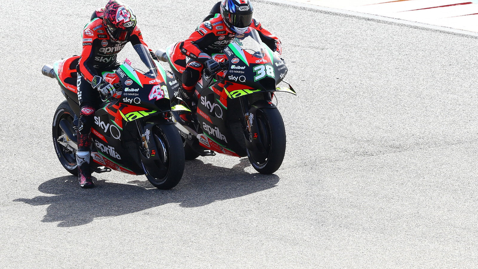 Aleix Espargaro Bradley Smith , Teruel MotoGP. 23 October 2020