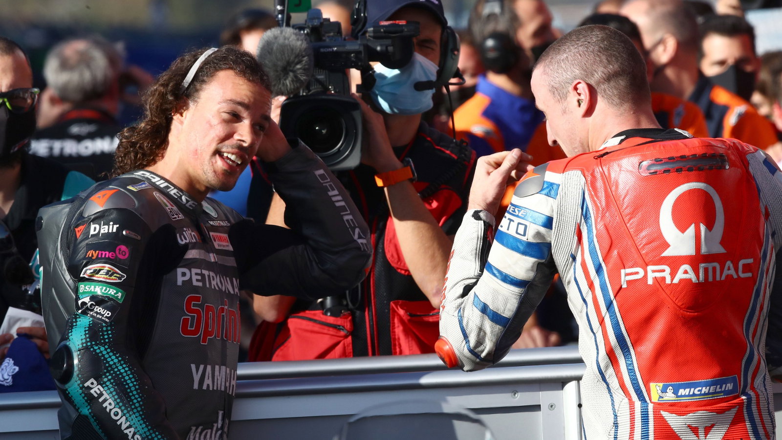 Franco Morbidelli Jack Miller MotoGP race, Portuguese MotoGP. 22 November 2020