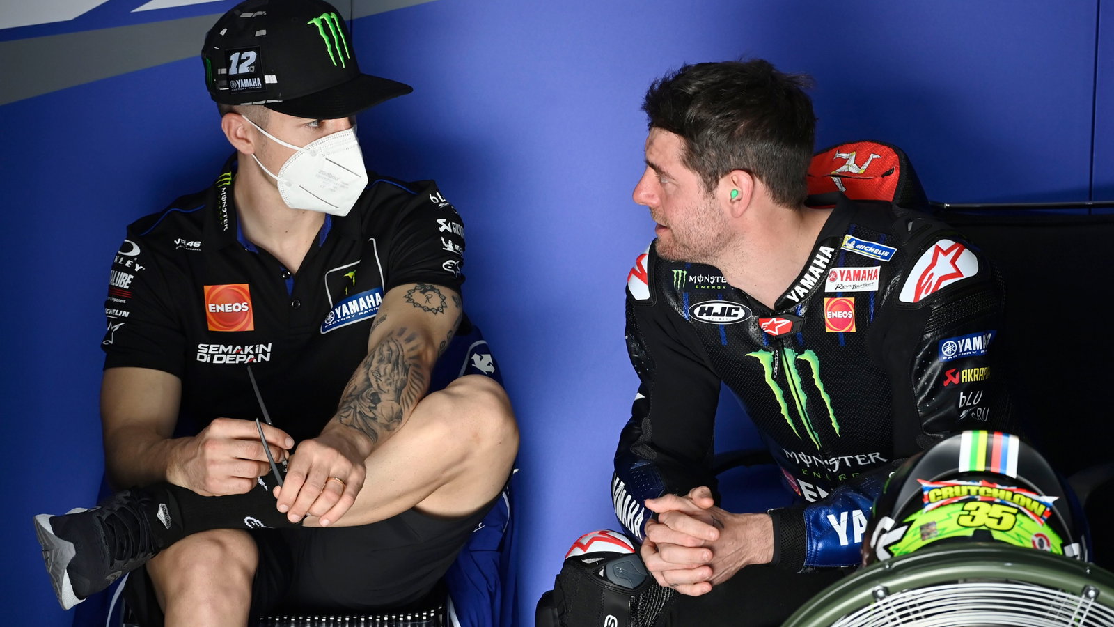 Maverick Vinales, Cal Crutchlow, MotoGP, Qatar MotoGP test, 5 March 2021