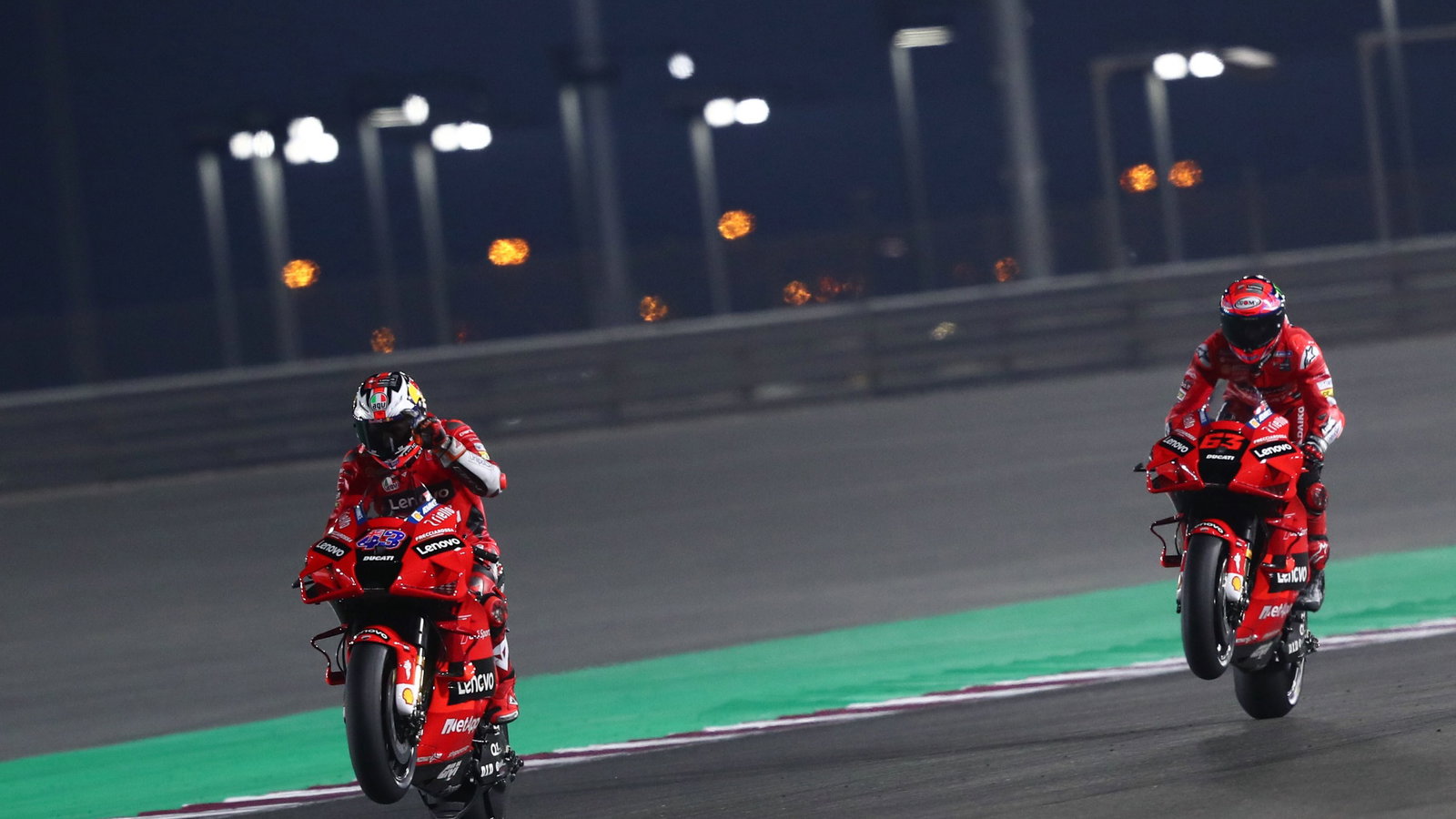 Jack Miller Francesco Bagnaia Qatar MotoGP test, 7 March 2021