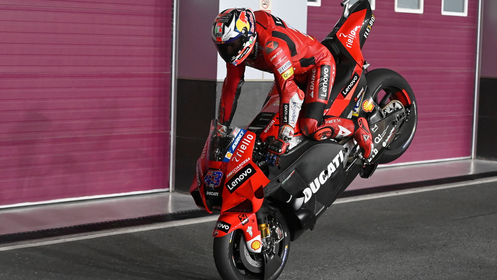 Jack Miller, Stoppie, Qatar MotoGP test, 11 March 2021