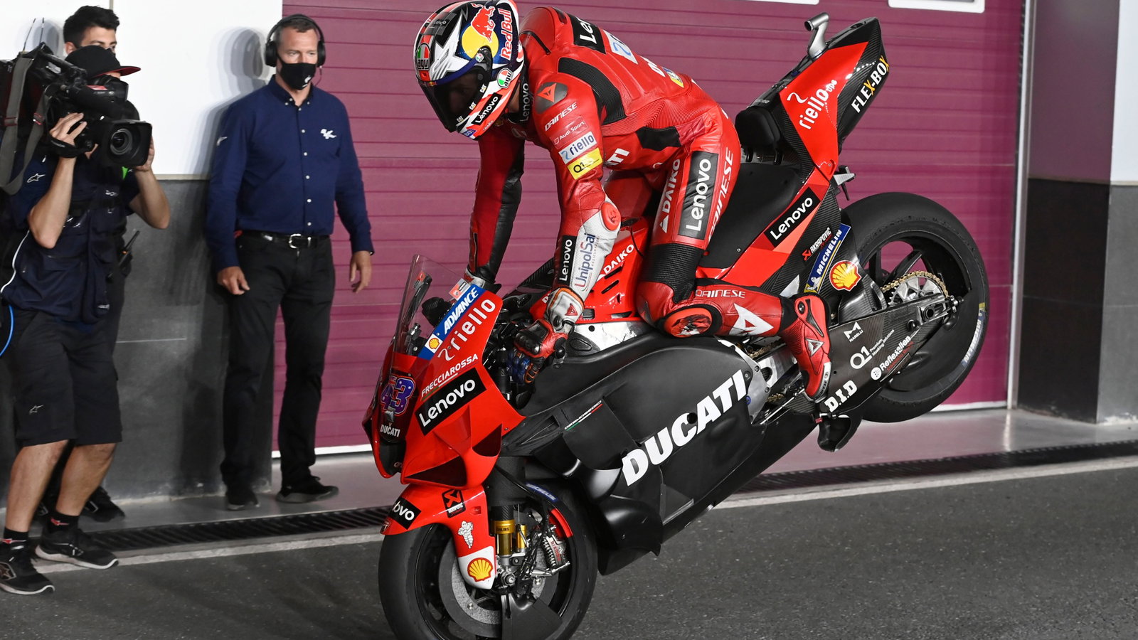 Jack Miller, stoppie, Qatar MotoGP test, 11 March 2021