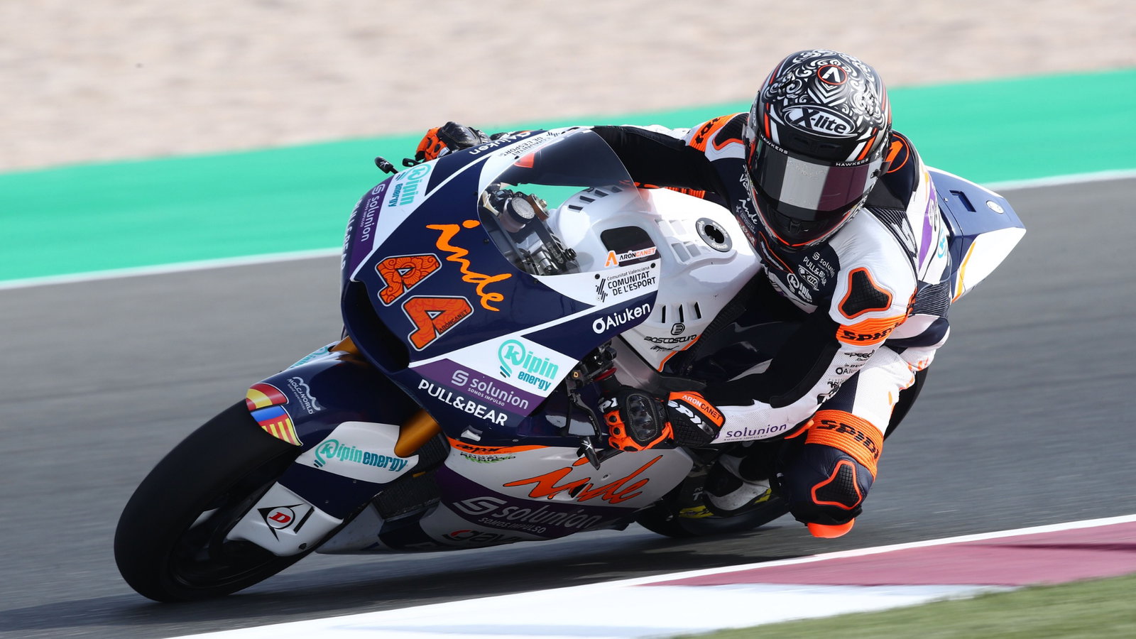 Aron Canet Qatar Moto2 test, 19 March 2021