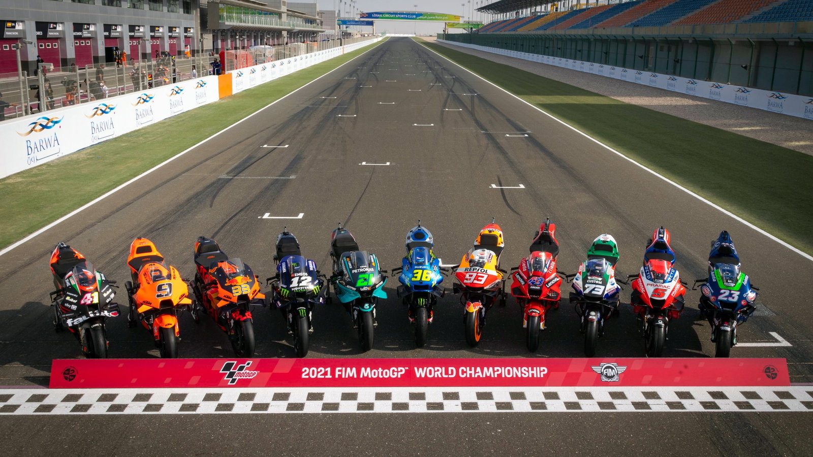 MotoGP bike line-up Qatar MotoGP 25 March 2021