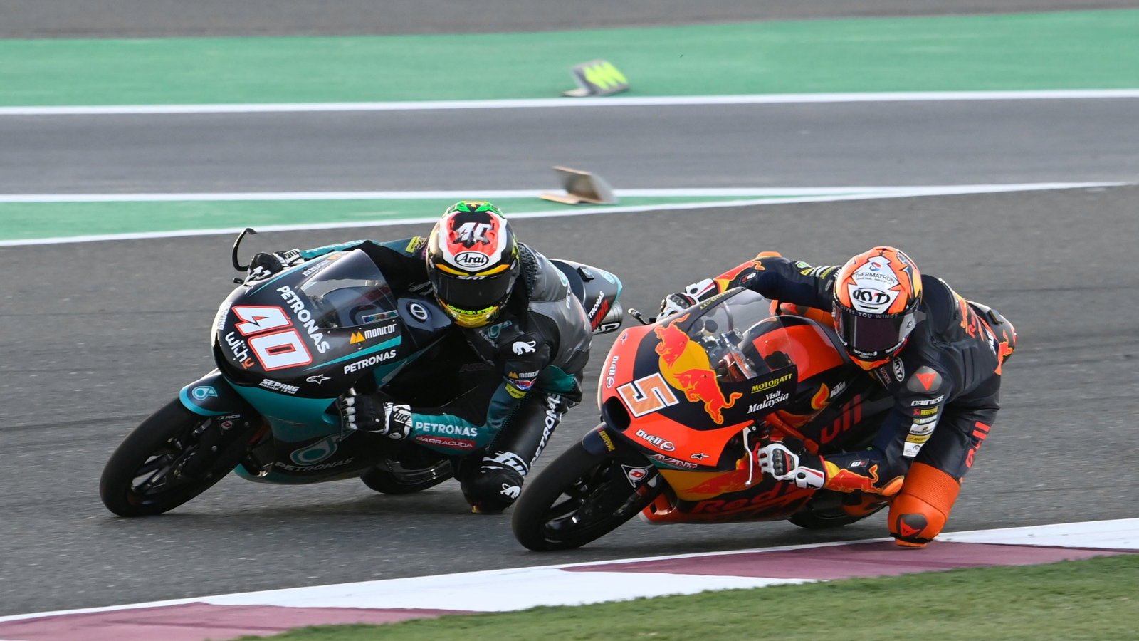 Jaume Masia, Darryn Binder, Moto3 race, Qatar MotoGP 28 March 2021