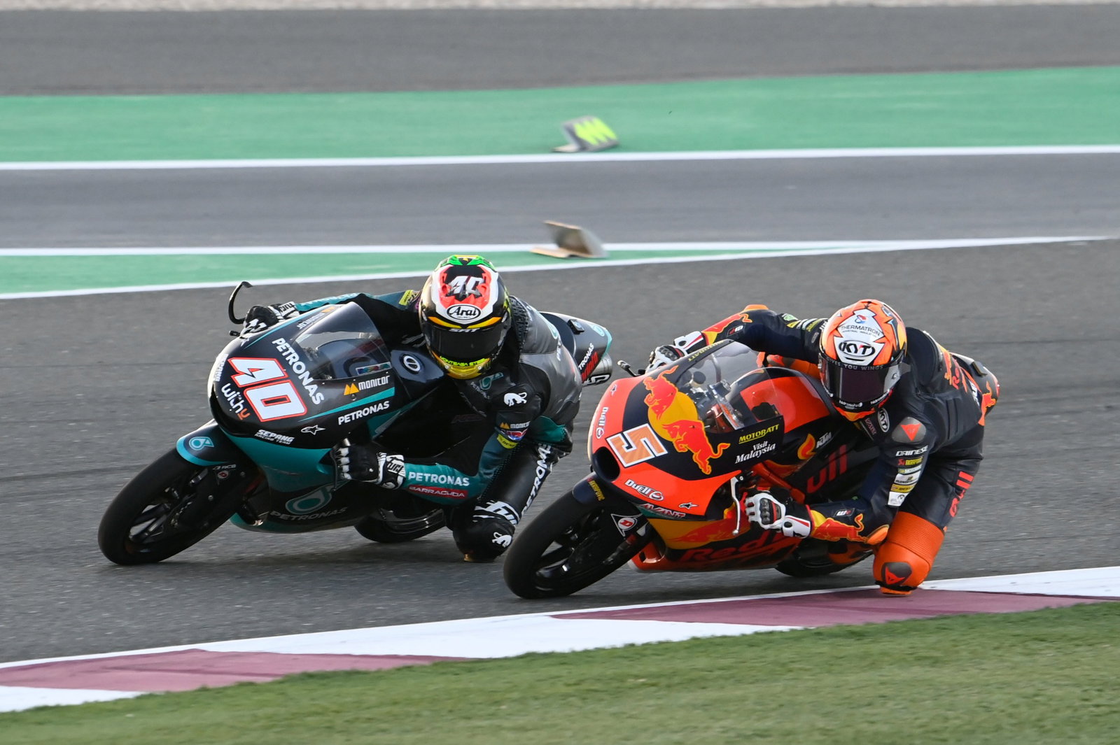 Jaume Masia, Darryn Binder, Moto3 race, Qatar MotoGP 28 March 2021
