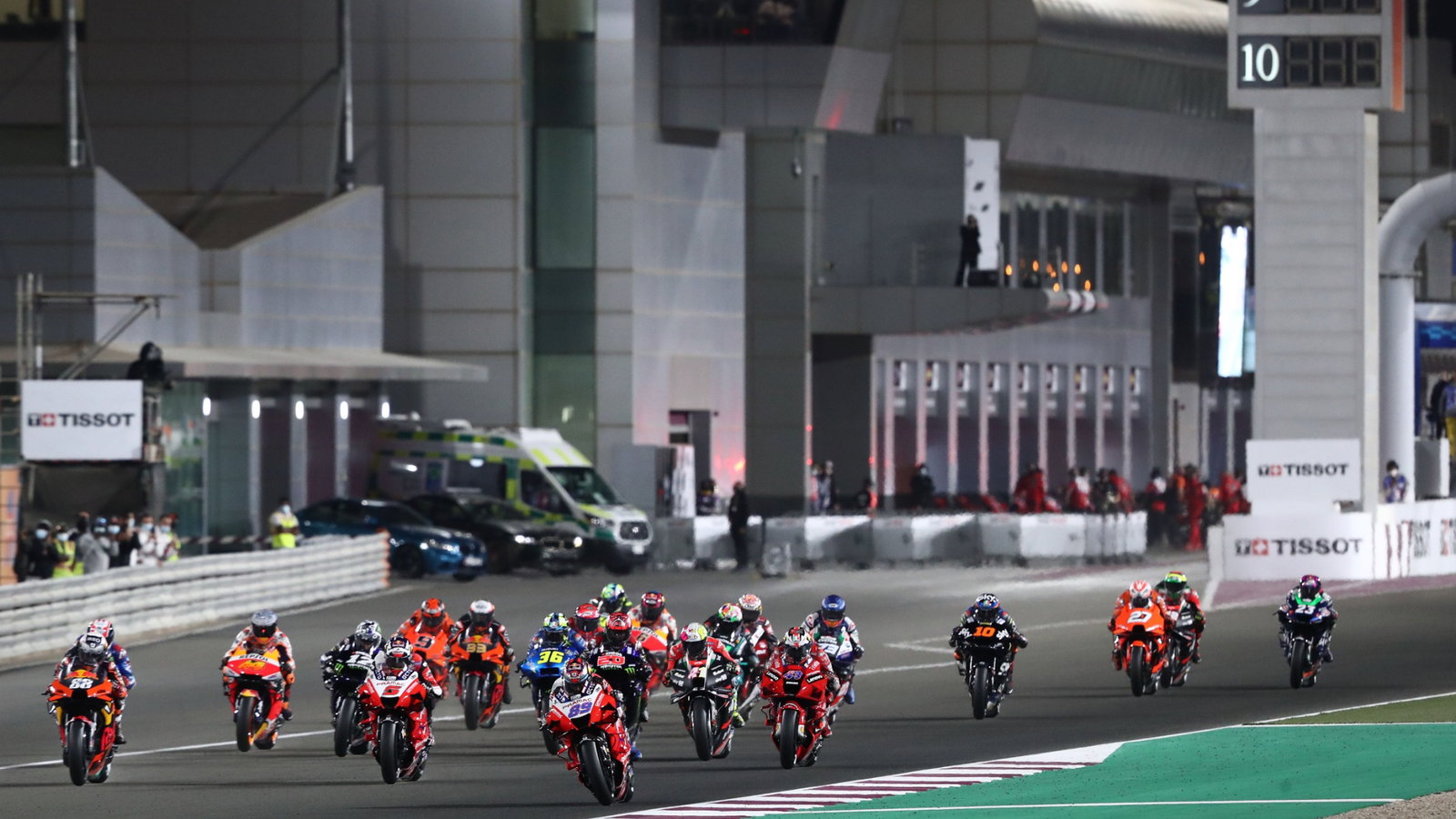 Jorge Martin race start, Doha MotoGP race, 4 April 2021