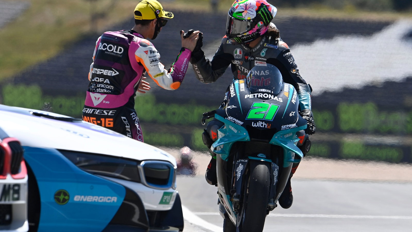 Franco Morbidelli, Andrea Migno, MotoGP race, Portuguese MotoGP 18 April 2021