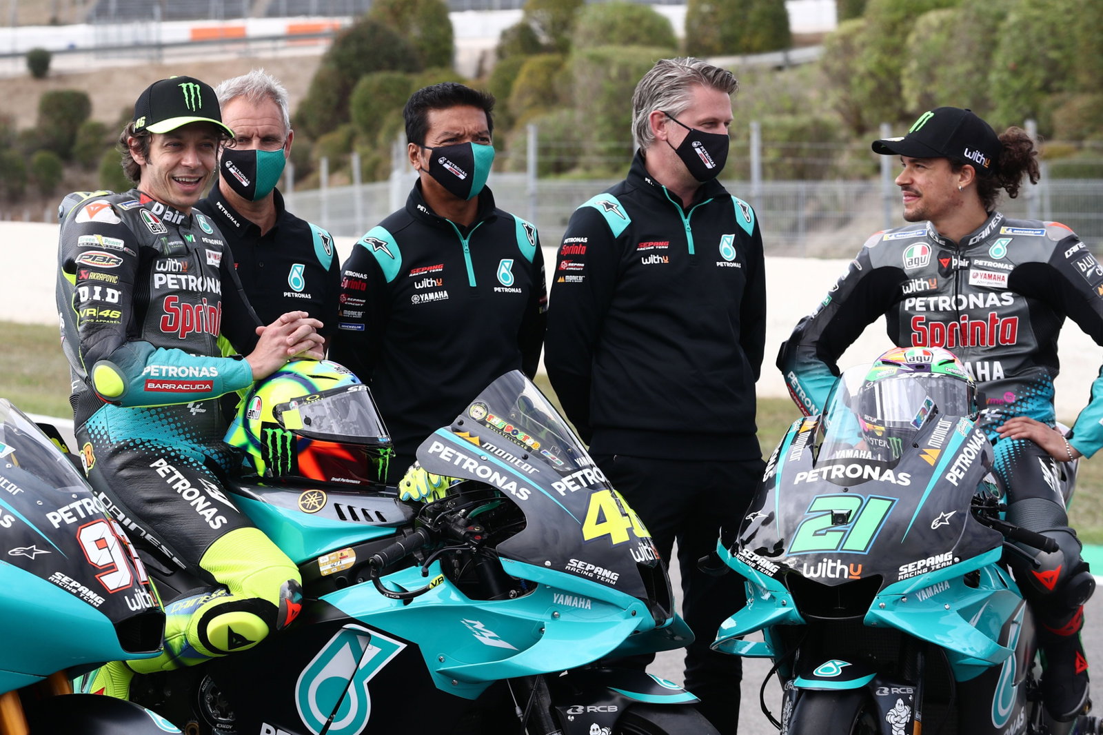 Valentino Rossi , Wilco Zeelenberg, Razlan Razali, Johan Stigefelt, Spanish MotoGP, 29 April 2021