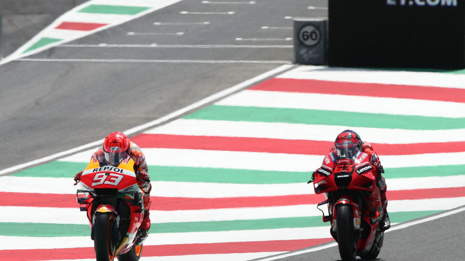 Marc Marquez Francesco Bagnaia , Italian MotoGP, 28 May 2021