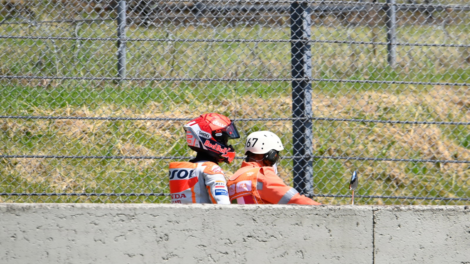 Marc Marquez crash, Italian MotoGP race, 30 May 2021