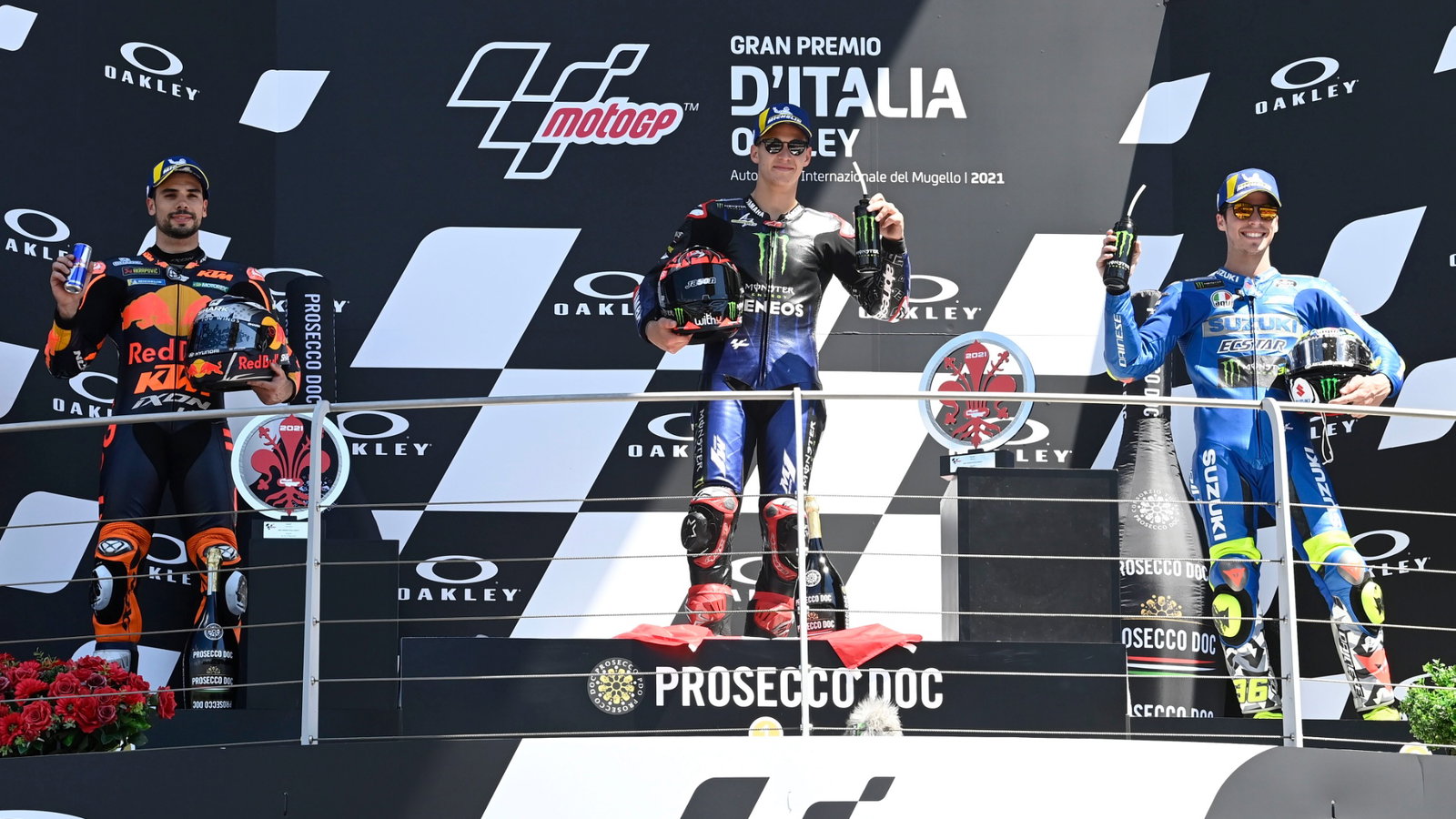 Miguel Oliveira, Fabio Quartararo, Joan Mir, MotoGP race, Italian MotoGP, 30 May 2021