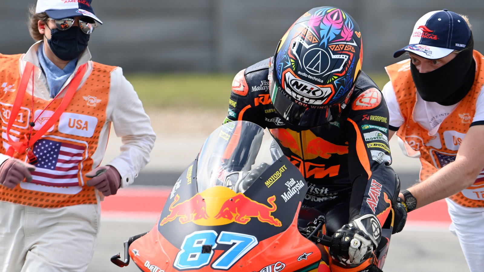 Remy Gardner, Moto2 race, Grand Prix of the Americas, 3 October 2021