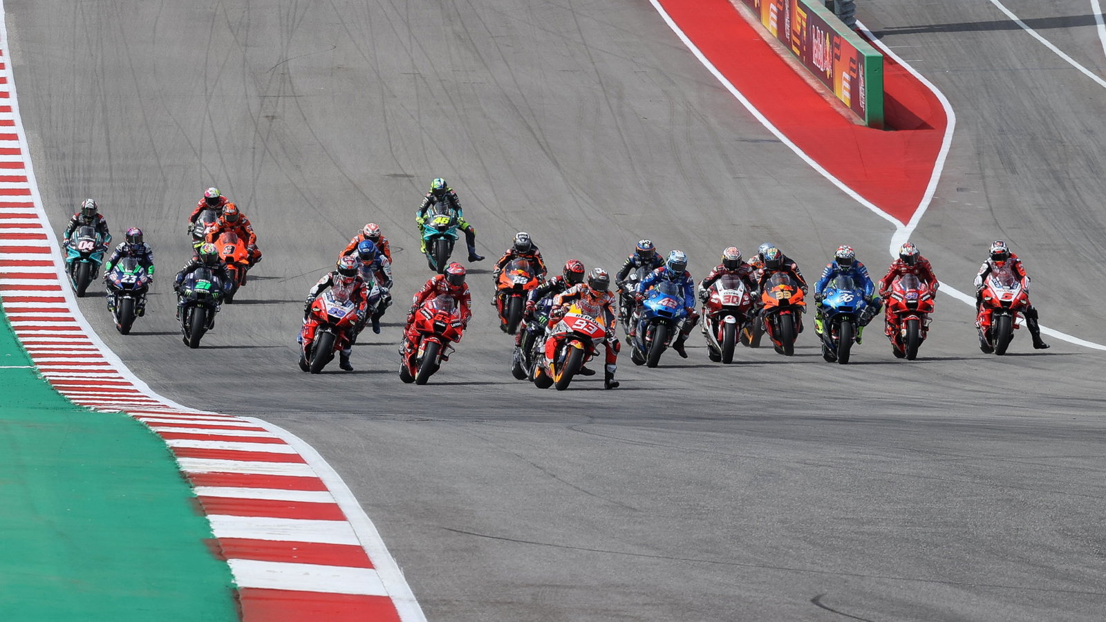 Start MotoGP race, Grand Prix Of The Americas, 3 October 2021