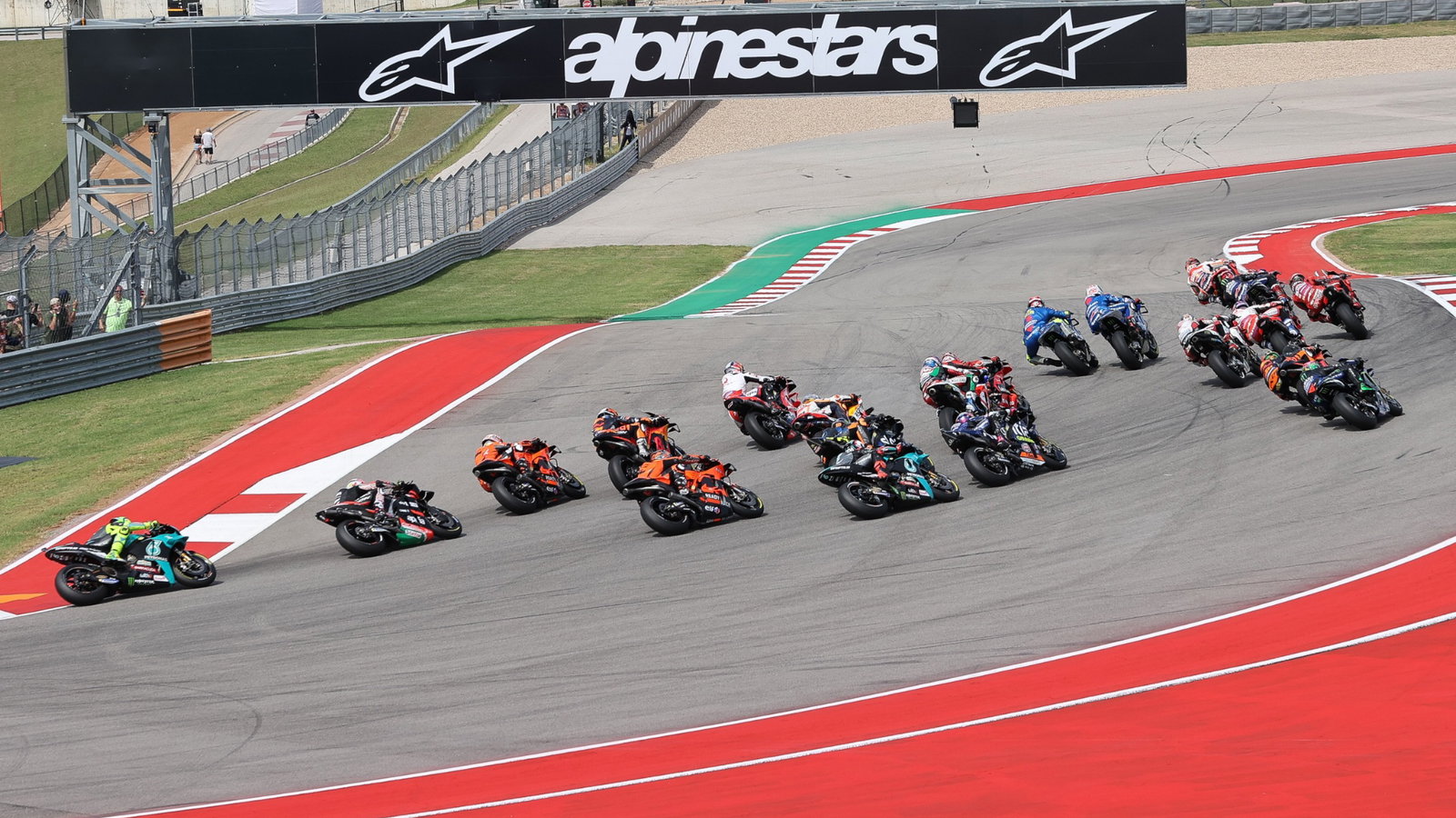 Start MotoGP race, Grand Prix Of The Americas, 3 October 2021