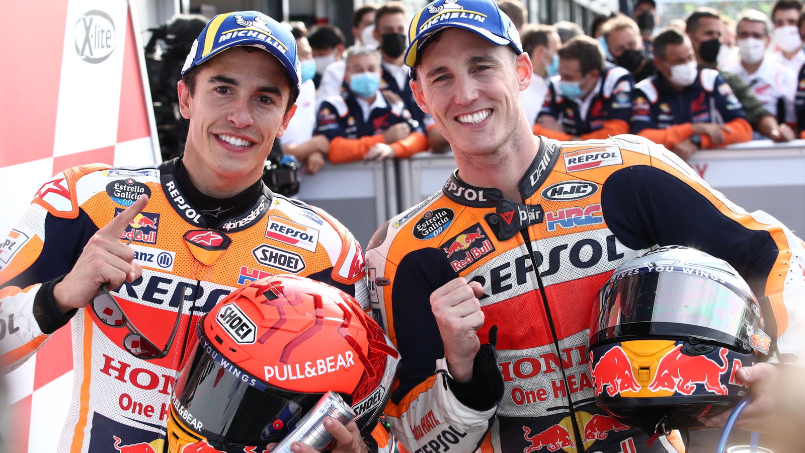 Marc Marquez Pol Espargaro , MotoGP race, Emilia-Romagna MotoGP. 24 October 2021