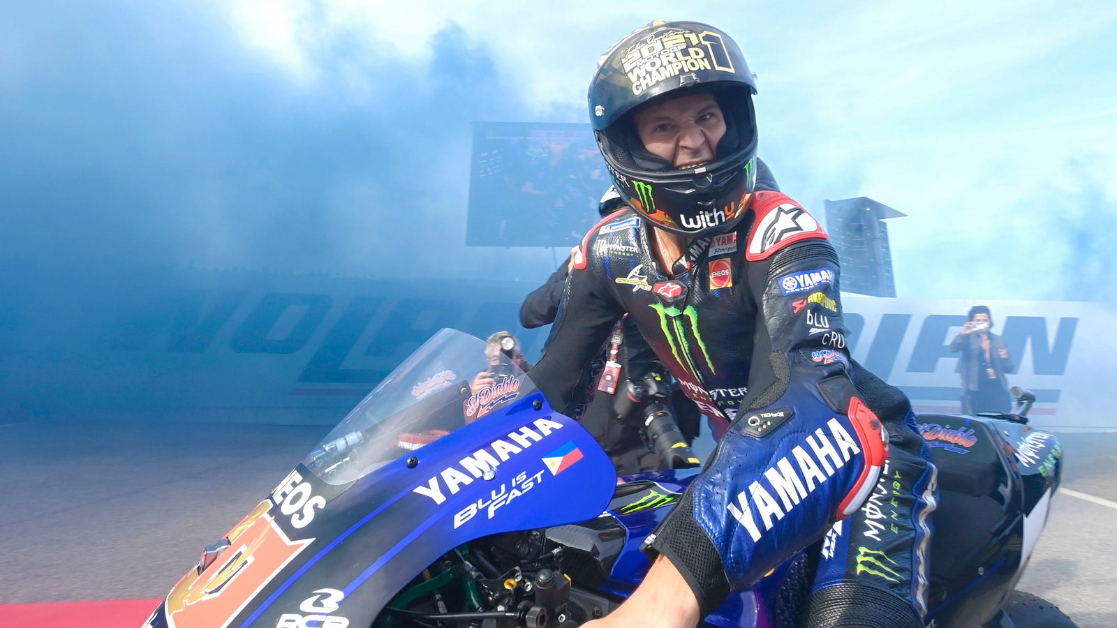 Fabio Quartararo, World Champion, MotoGP race, Emilia-Romagna MotoGP 24 October 2021