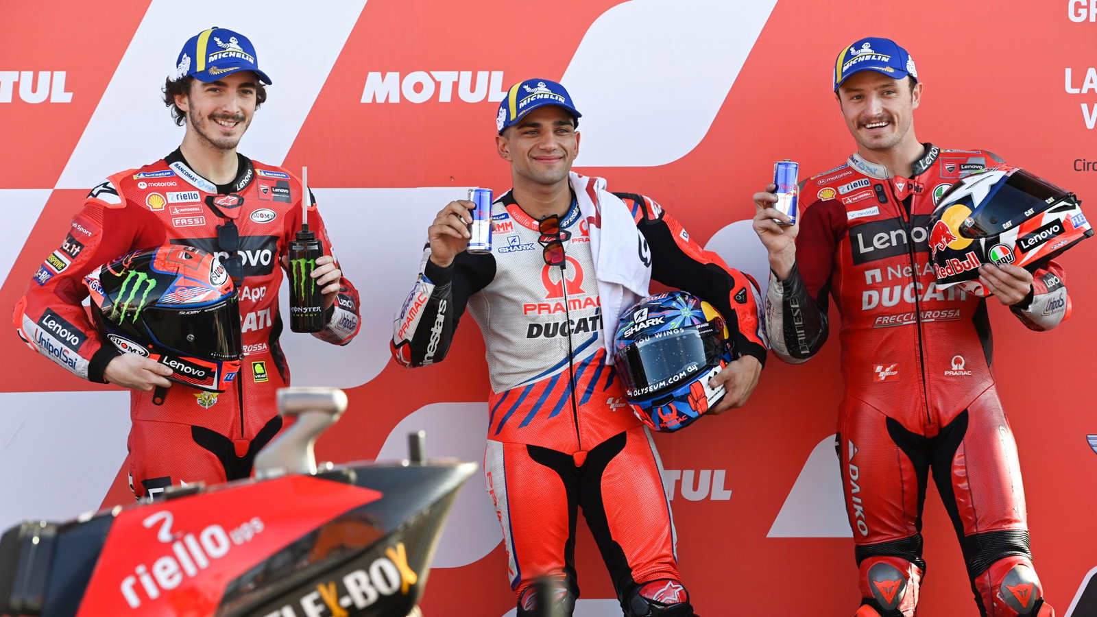 Jorge Martin, Francesco Bagnaia, Jack Miller, Valencia MotoGP, 13 November 2021