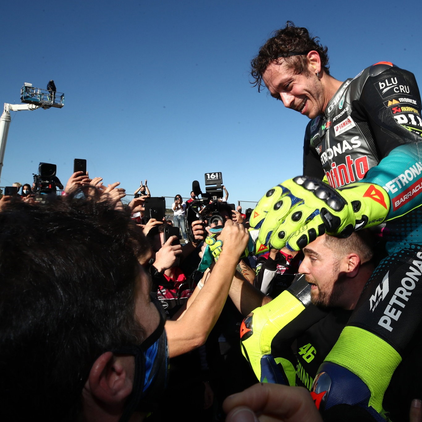 Valentino Rossi , Valencia MotoGP race . 14 November 2021