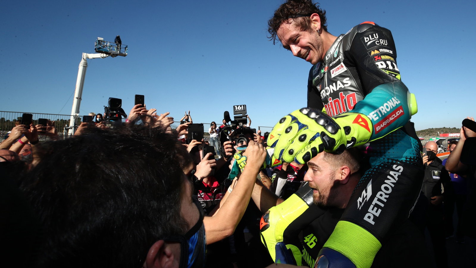 Valentino Rossi , Valencia MotoGP race . 14 November 2021