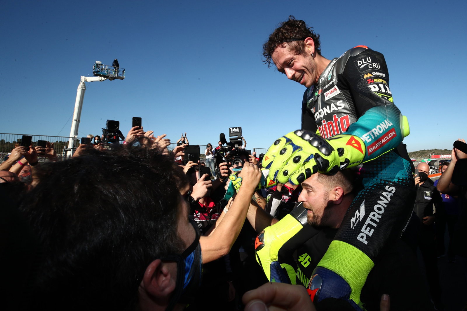 Valentino Rossi , Valencia MotoGP race . 14 November 2021