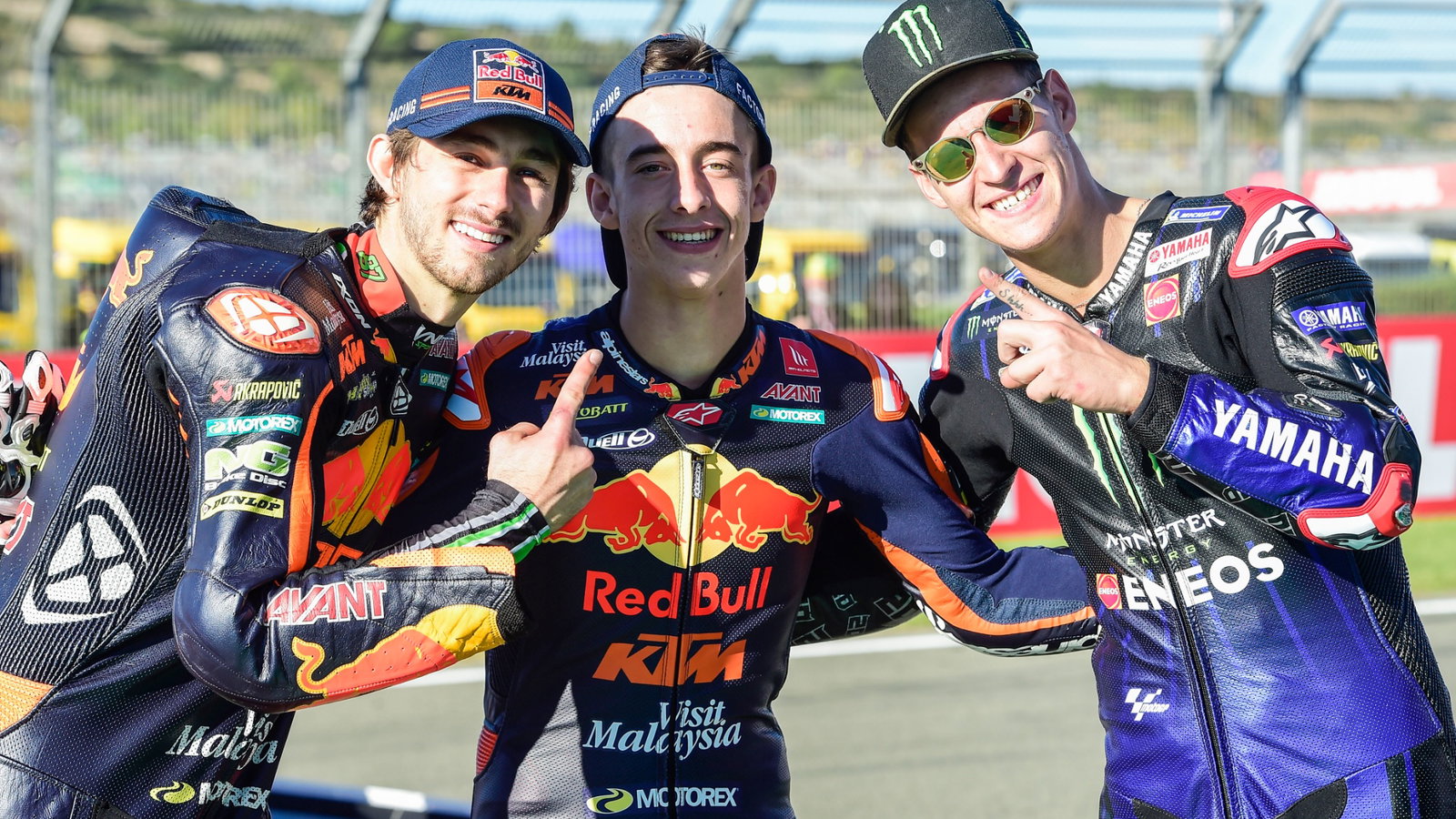 Remy Gardner, Pedro Acosta, Fabio Quartararo, MotoGP race, Valencia MotoGP 14 2021