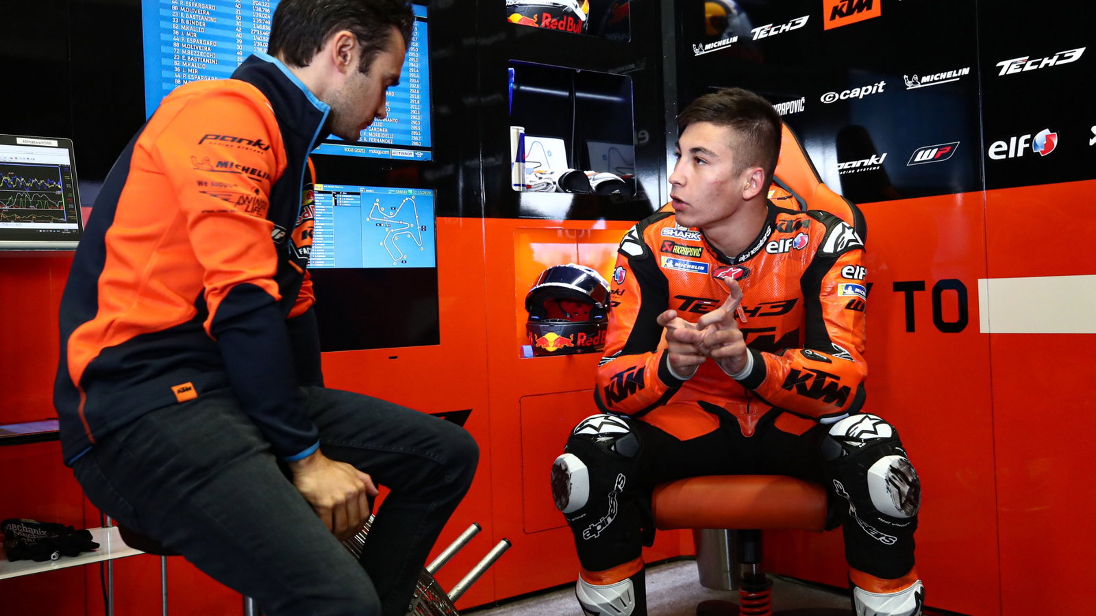 Raul Fernandez, Dani Pedrosa, Jerez MotoGP test, 18 November 2021
