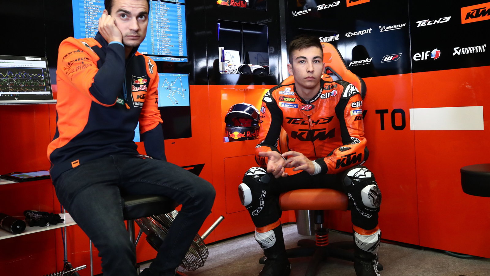 Raul Fernandez, Dani Pedrosa, Jerez MotoGP test, 18 November 2021