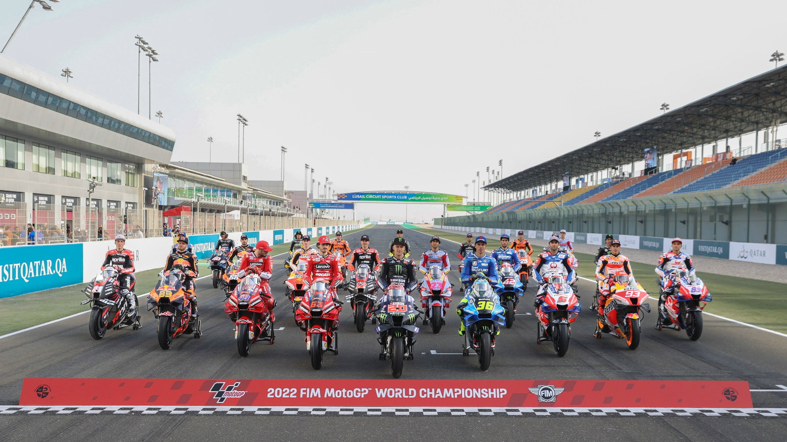 MotoGP bike line up, Qatar MotoGP 3 March 2022