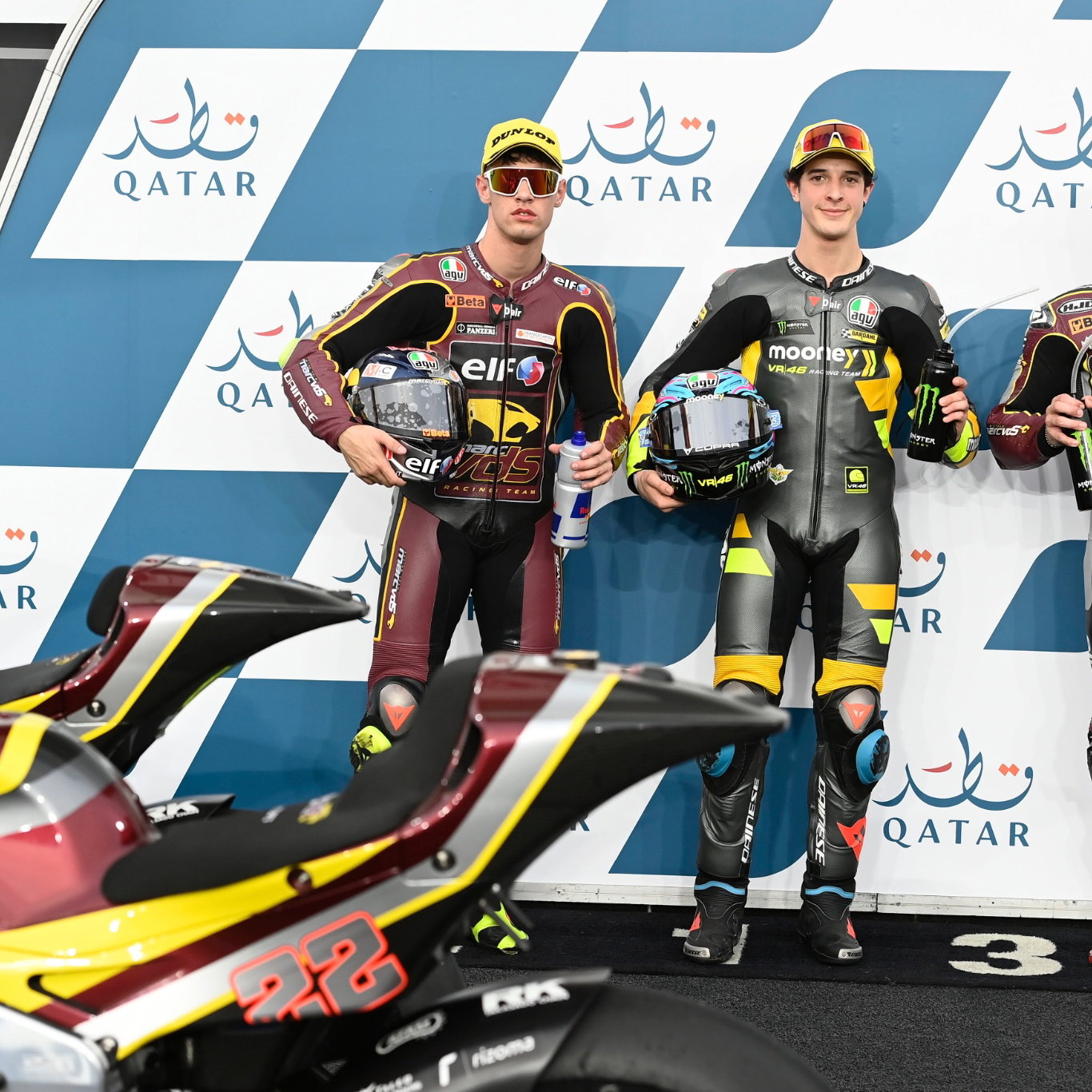 Celestino Vietti, Tony Arbolino, Sam Lowes, Moto2, Qatar MotoGP, 5 March 2022
