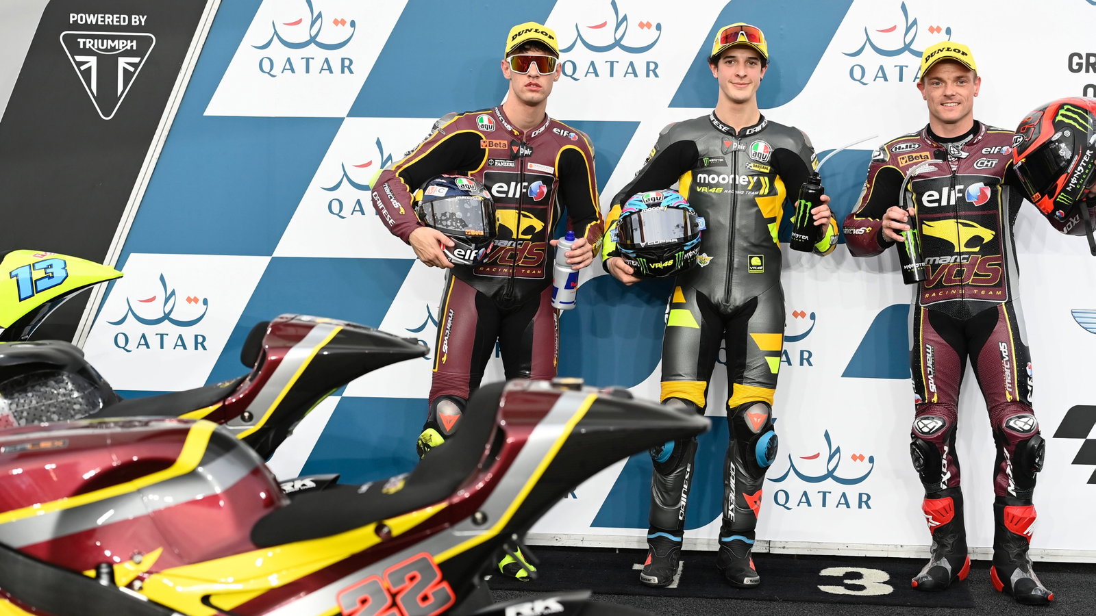 Celestino Vietti, Tony Arbolino, Sam Lowes, Moto2, Qatar MotoGP, 5 March 2022